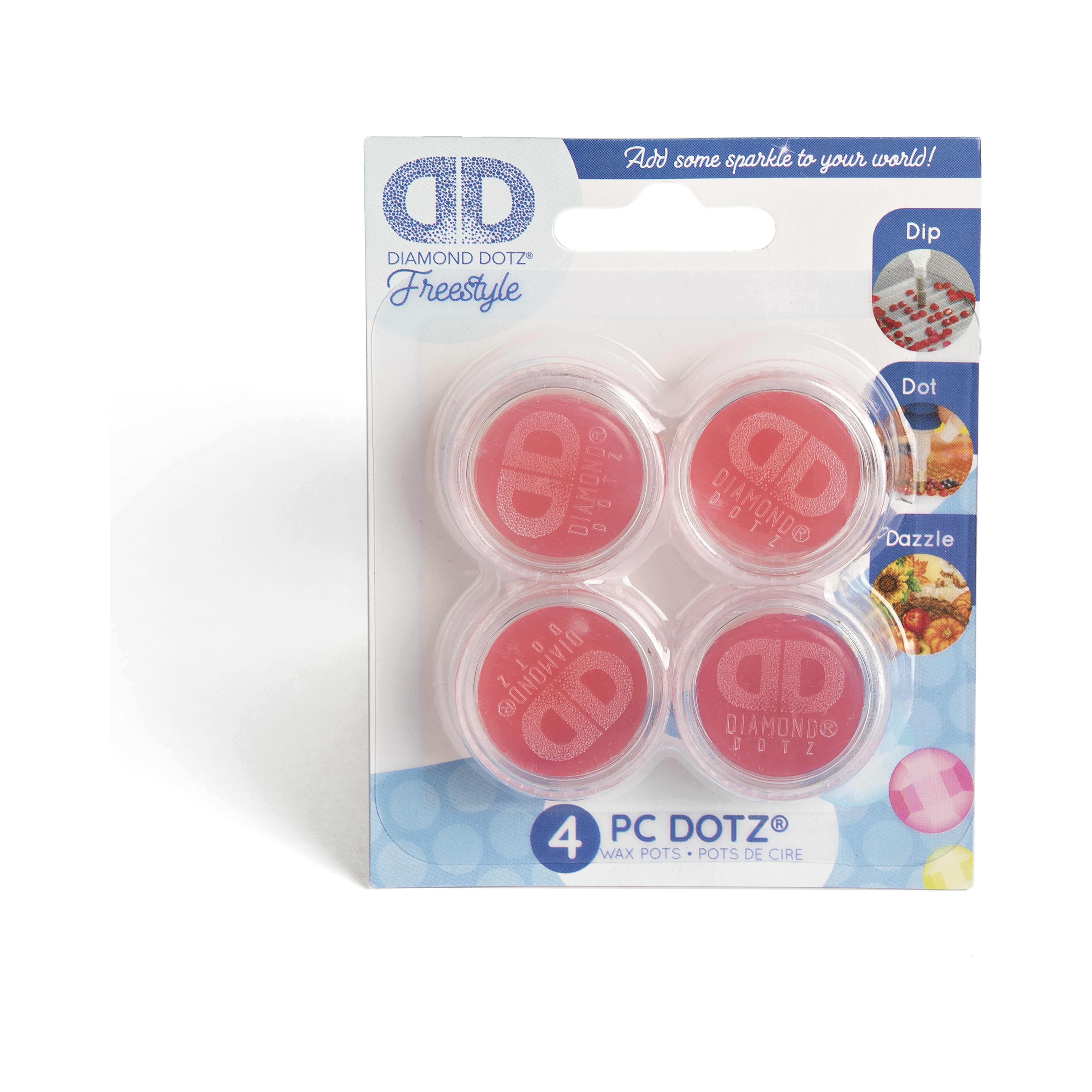 Diamond Dotz Freestyle Wax Pots 4pc